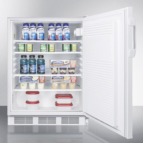 Summit-32H All-Refrigerator For Built-In Use Under ADA Comp Counters, Front Lock